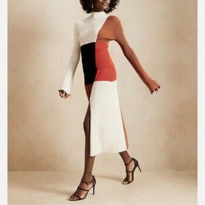 Banana Republic x Charles Harbison Color block skirt set